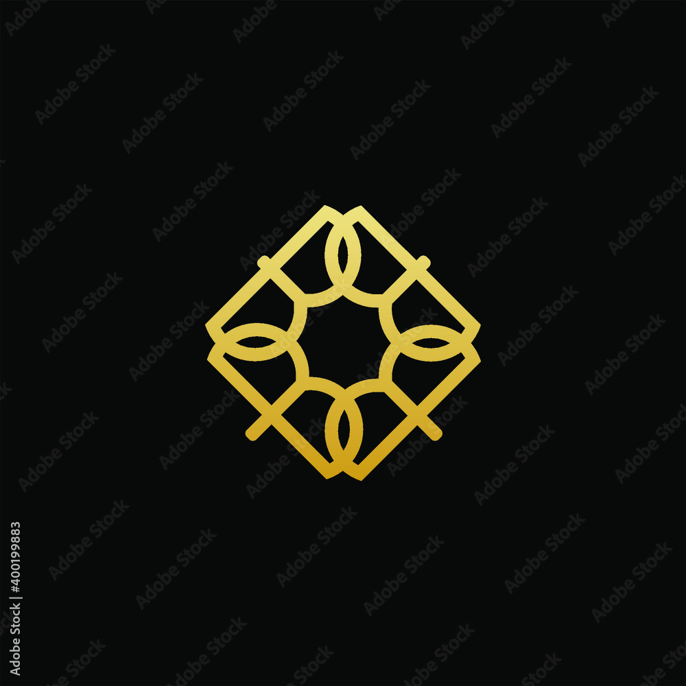 luxury letter B with ornament logo luxury letter B with ornament logo