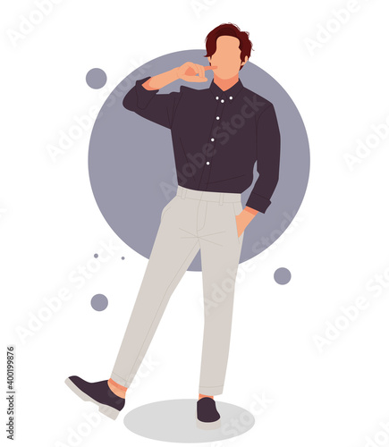 man posing in stylish outfits vol.33