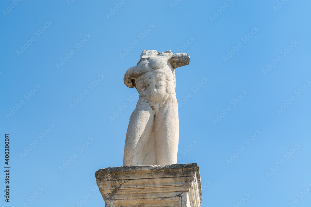 Φωτογραφία Remains of statue of odeon of agrippa ruins on the ancient agora in Athens, Gree