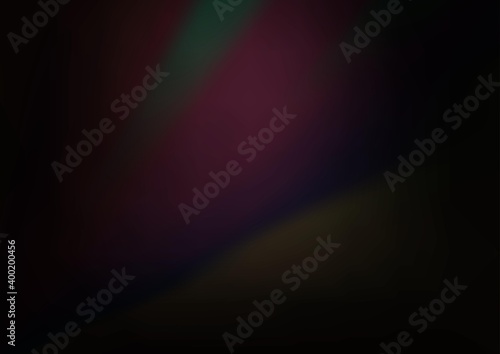 Dark Silver  Gray vector blurred shine abstract template.