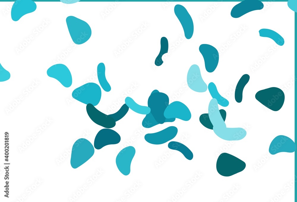 Light BLUE vector template with memphis shapes. Light BLUE vector template with memphis shapes.