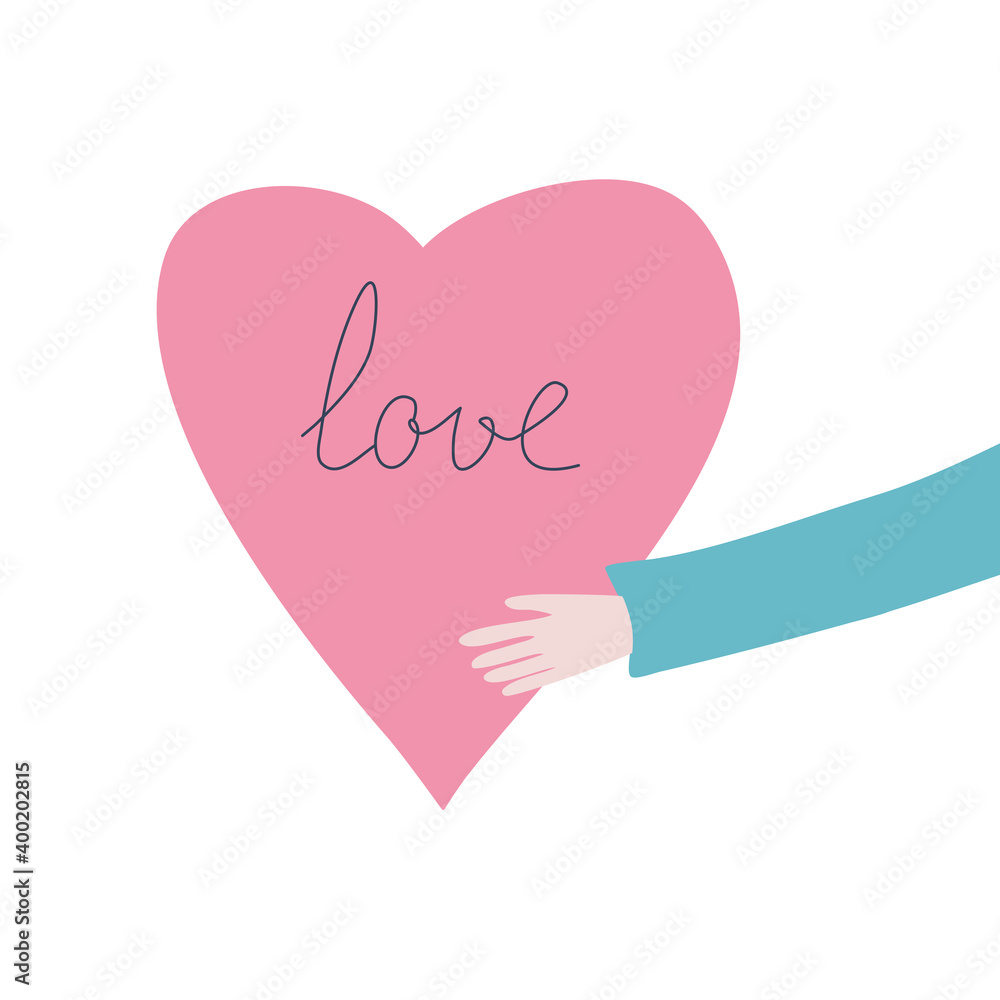 love Invitation card Valentine's day heart on abstract background with text love Vector illustration. love Invitation card Valentine's day heart on abstract background with text love Vector illustration.