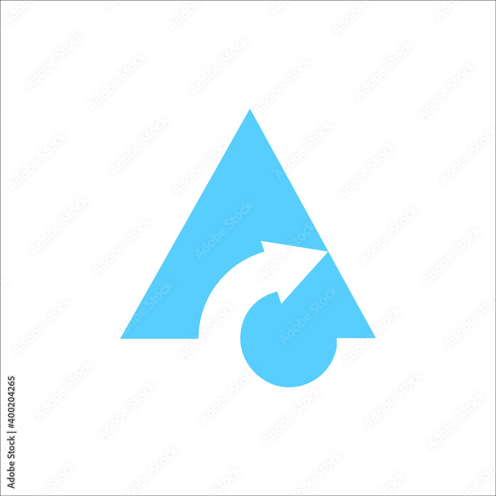 triangle with arrow logo triangle with arrow logo