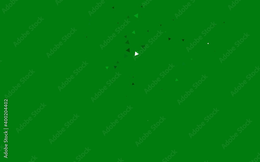 Light Green vector template with crystals, triangles. Light Green vector template with crystals, triangles.