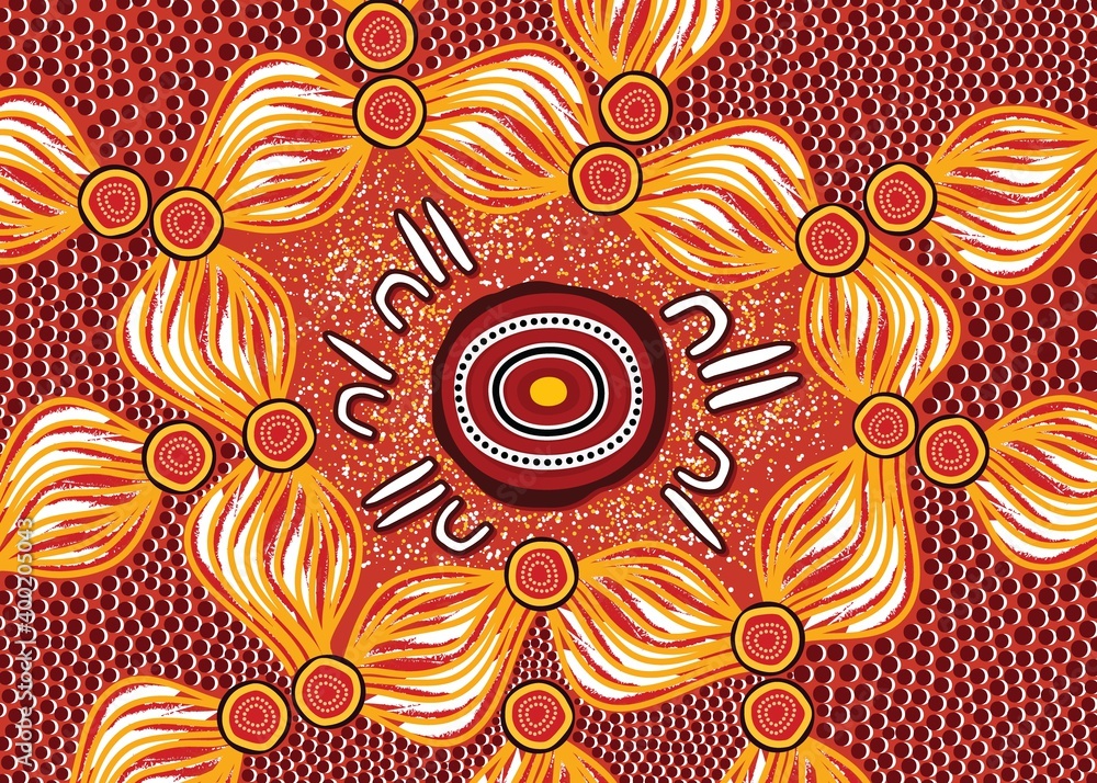 Fototapeta premium Aboriginal Vector Artwork