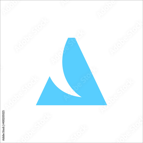 triangle with arrow logo
