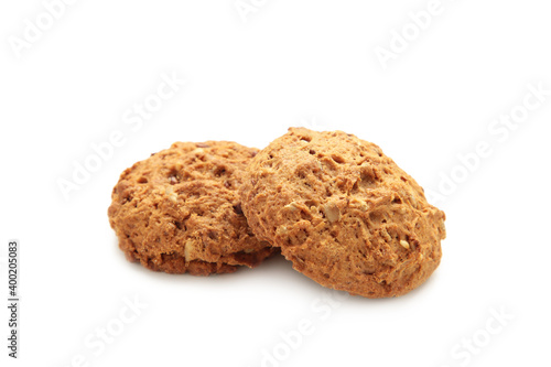 Oats biscuits isolated on a white background