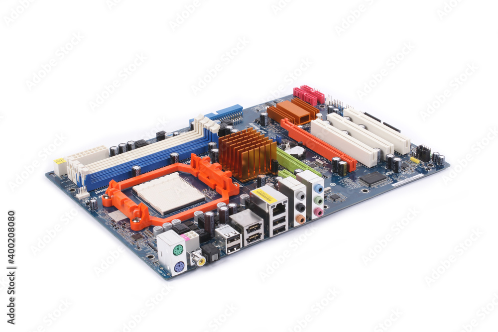 computer motherboard 3d view computer motherboard 3d view