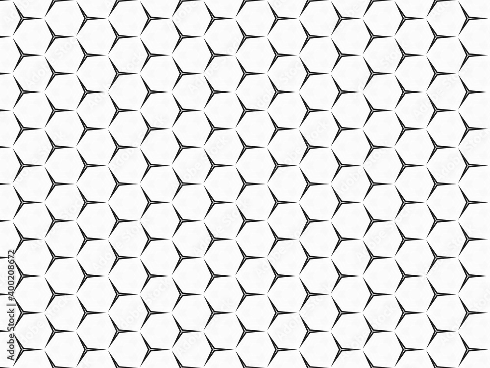 Seamless star pattern in black on white background Seamless star pattern in black on white background