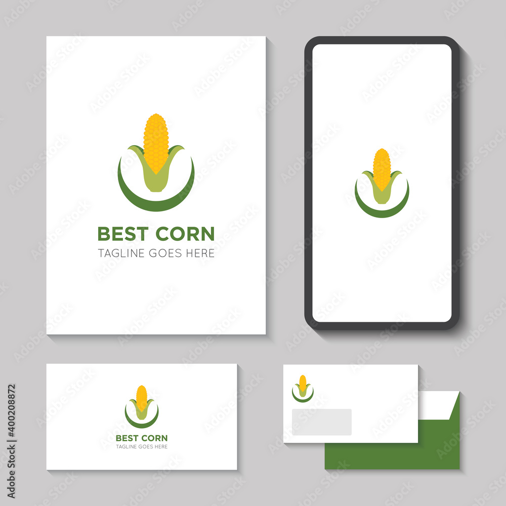 modern corn farm logo and icon vector illustration best design template modern corn farm logo and icon vector illustration best design template