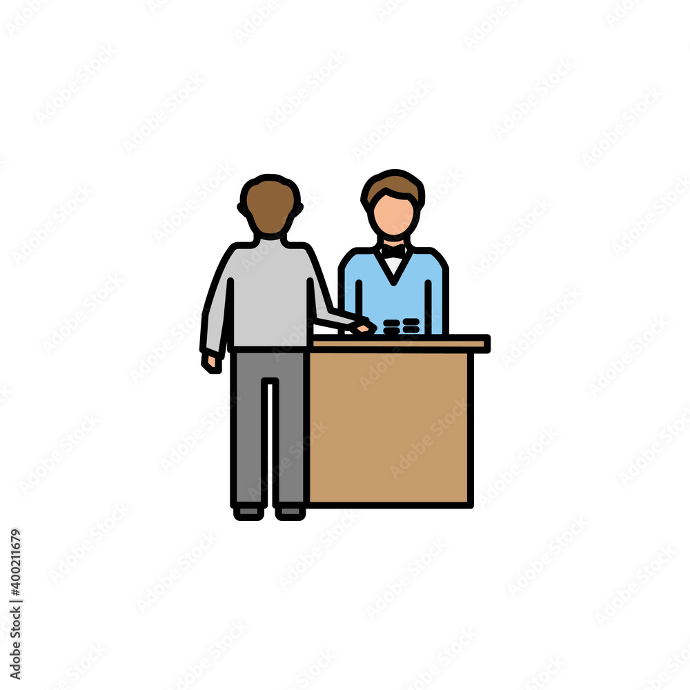 casino line icon. Signs and symbols can be used for web, logo, mobile app, UI, UX on white background. casino line icon. Signs and symbols can be used for web, logo, mobile app, UI, UX on white background.
