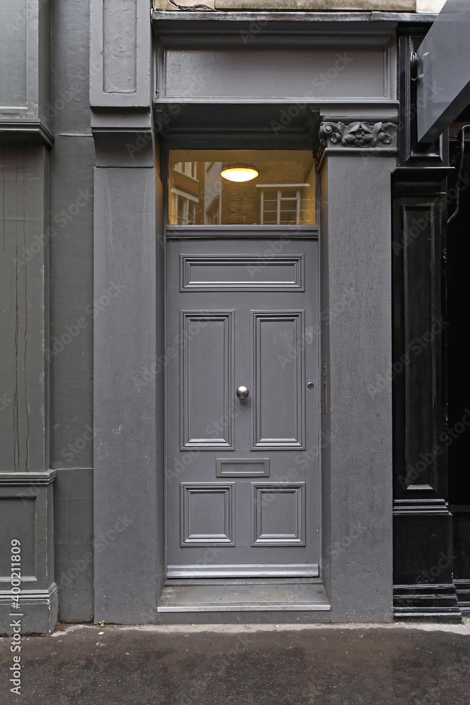 Silver Door Entrance
