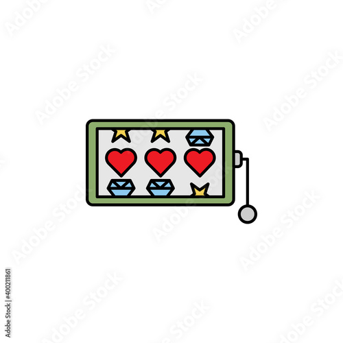 slot line icon. Signs and symbols can be used for web, logo, mobile app, UI, UX on white background.