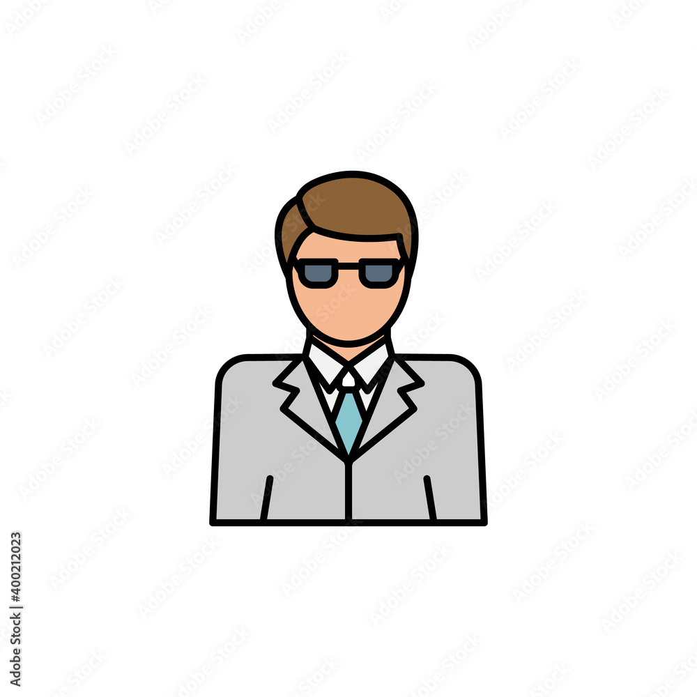 casino manager line icon. Signs and symbols can be used for web, logo, mobile app, UI, UX on white background. casino manager line icon. Signs and symbols can be used for web, logo, mobile app, UI, UX on white background.