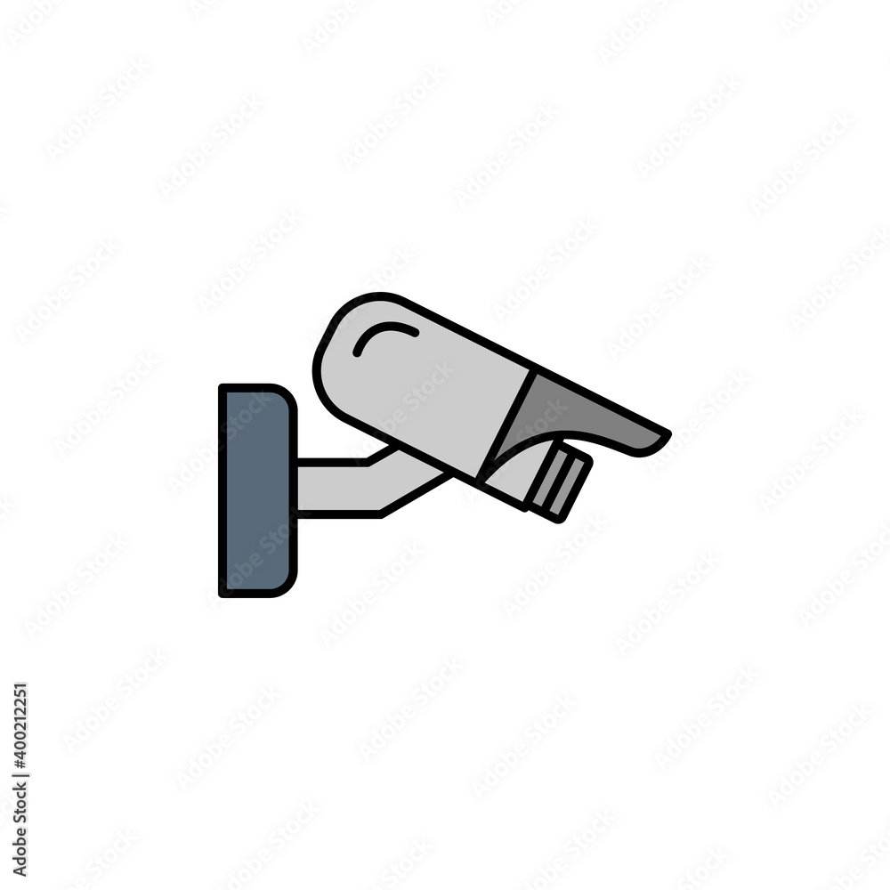 security camera line icon. Signs and symbols can be used for web, logo, mobile app, UI, UX on white background. security camera line icon. Signs and symbols can be used for web, logo, mobile app, UI, UX on white background.