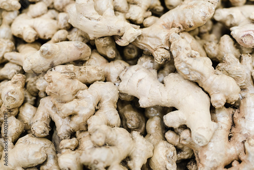 background of ginger root, ginger roots