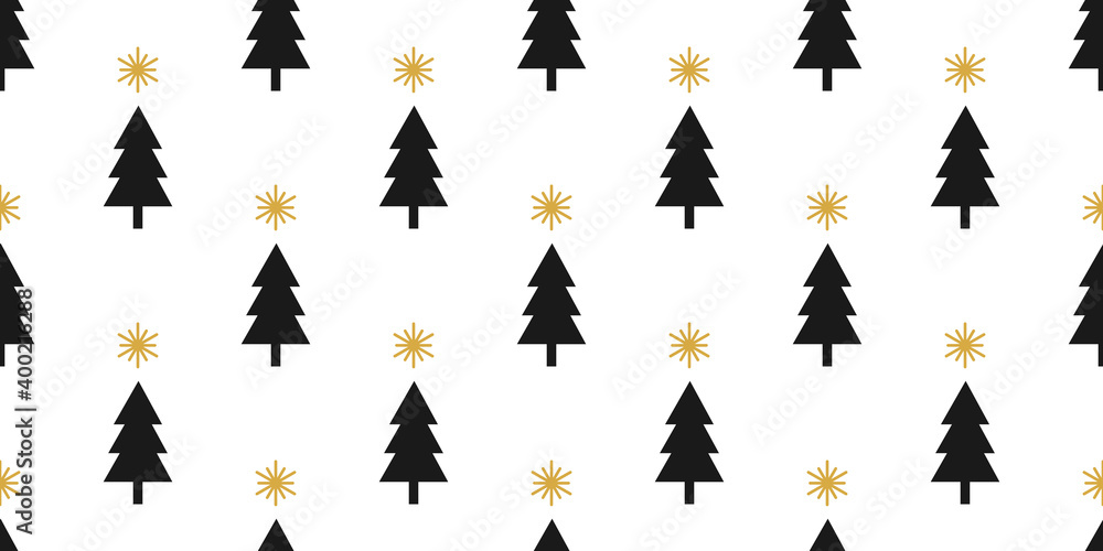 Fototapeta premium Christmas trees seamless pattern.