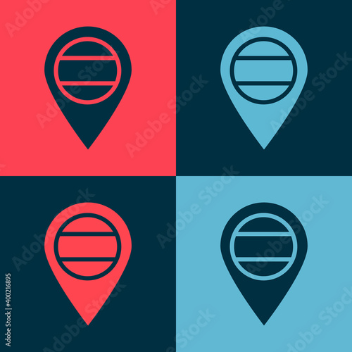 Pop art Location Russia icon isolated on color background. Navigation, pointer, location, map, gps, direction, place, compass, search concept. Vector. Free Download Pop art Location Russia icon isolated on color background. Navigation, pointer, location, map, gps, direction, place, compass, search concept. Vector. - GFXLoad