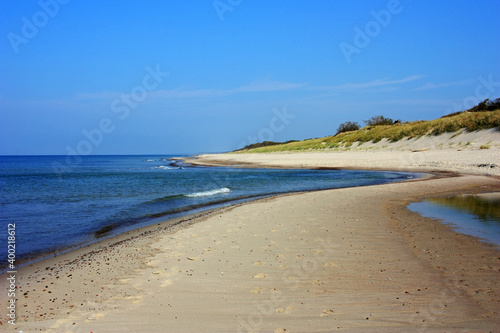 Sandy shore of the Baltic Sea