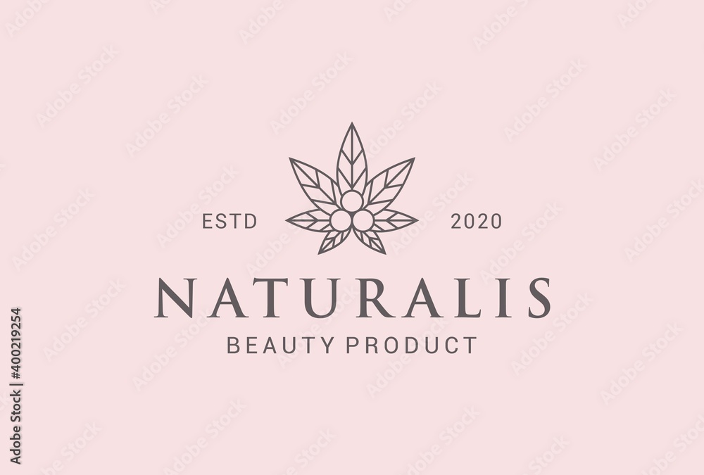 natural beauty care logo design.