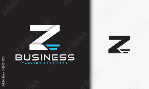 initials Z fast logo photo