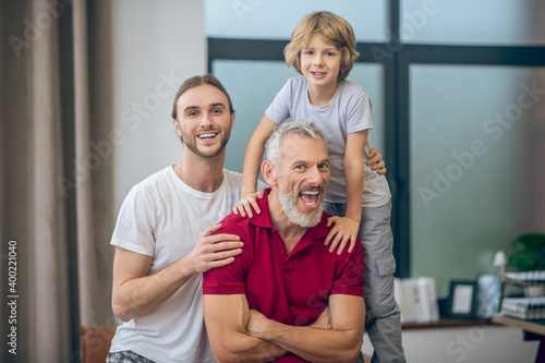 Picture of a happy family at home