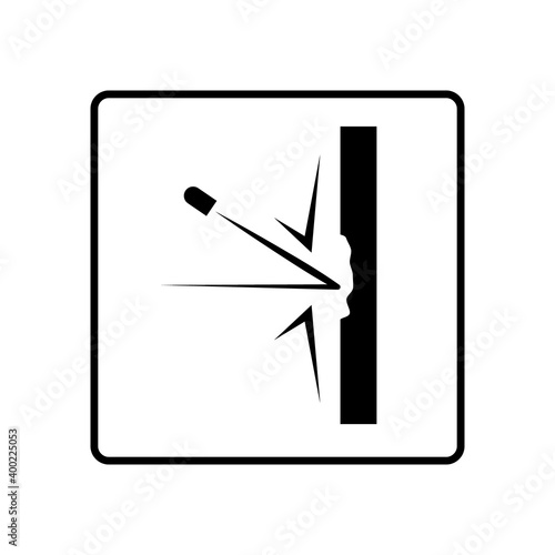 bulletproof material icon. vector