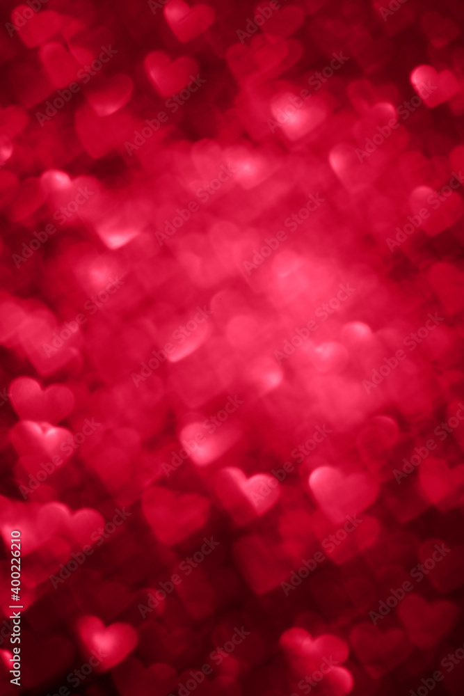 Valentines Day romantic heart shape blurred bokeh lights Valentines Day romantic heart shape blurred bokeh lights