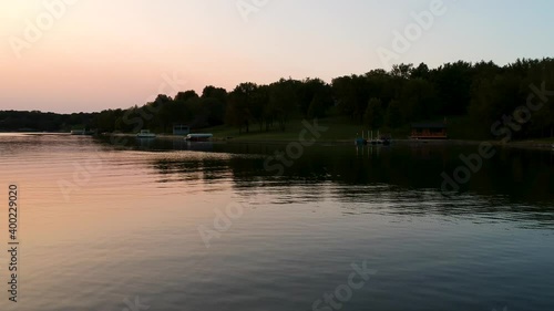 Sunset on a Summer Lake Pan