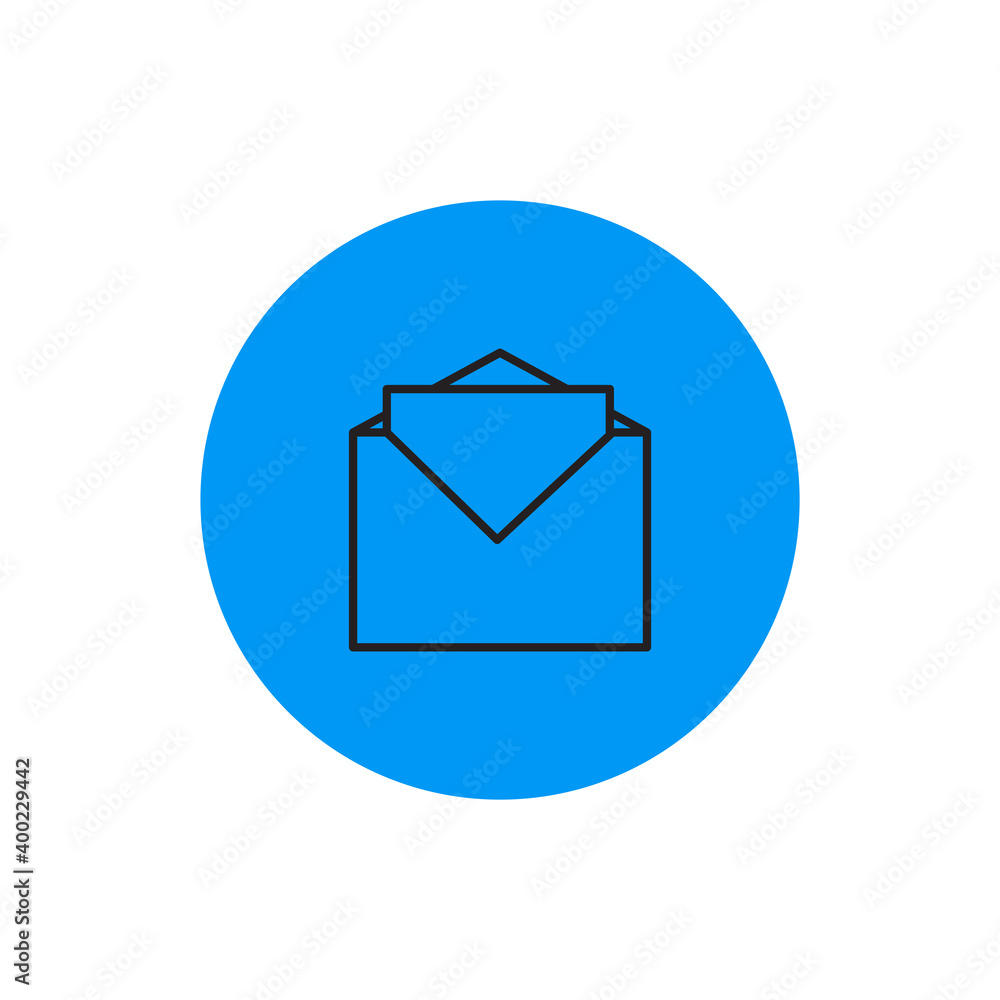 Isolated mail computers tecnology online blue logo - Vector Isolated mail computers tecnology online blue logo - Vector