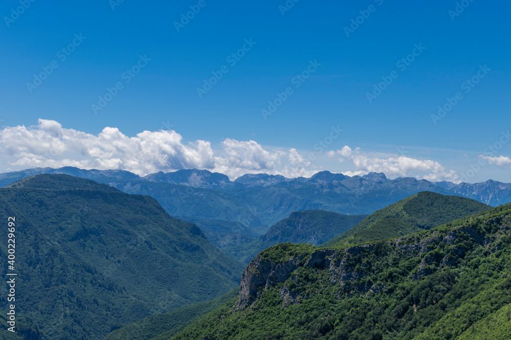 Naklejka premium landscape in the mountains