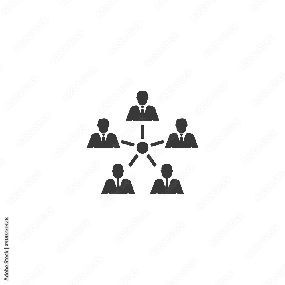 Management Icon. Teamwork management icon vector illustration Management Icon. Teamwork management icon vector illustration