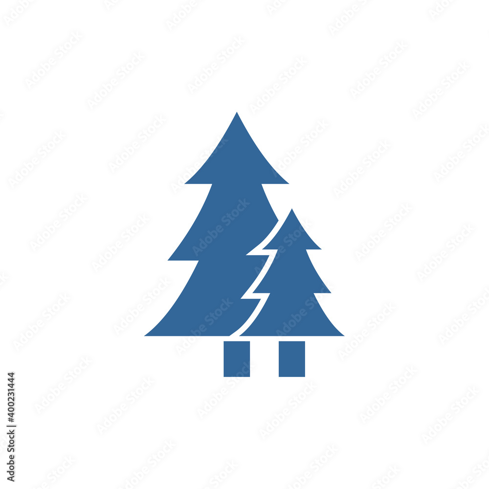 Fototapeta premium Pine logo design vector template, Outdoor logo design concept, Icon symbol