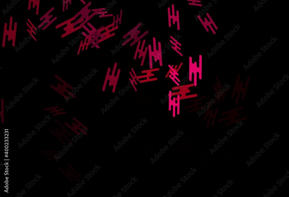 Dark Pink vector layout with flat lines. Dark Pink vector layout with flat lines.