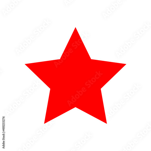 star icon red  star symbol  star shape simple for clip art
