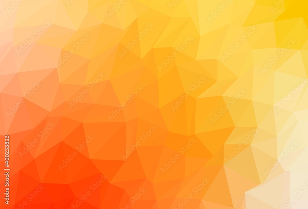 Light Yellow, Orange vector abstract mosaic background. Light Yellow, Orange vector abstract mosaic background.