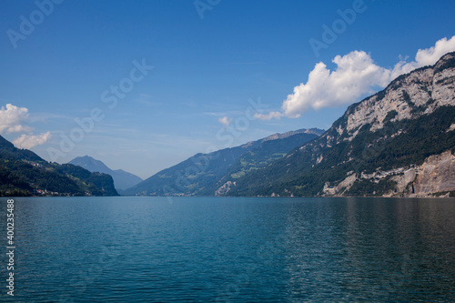 Walensee lake in Murg, Switzerland