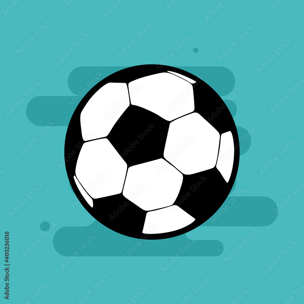 Obraz premium Soccer ball back to school tool picture icon - Vector