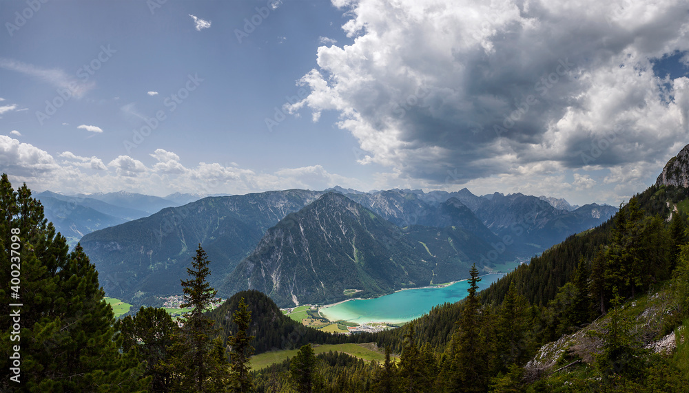 Famous mountain lake Achensee in Tyrol, Austria