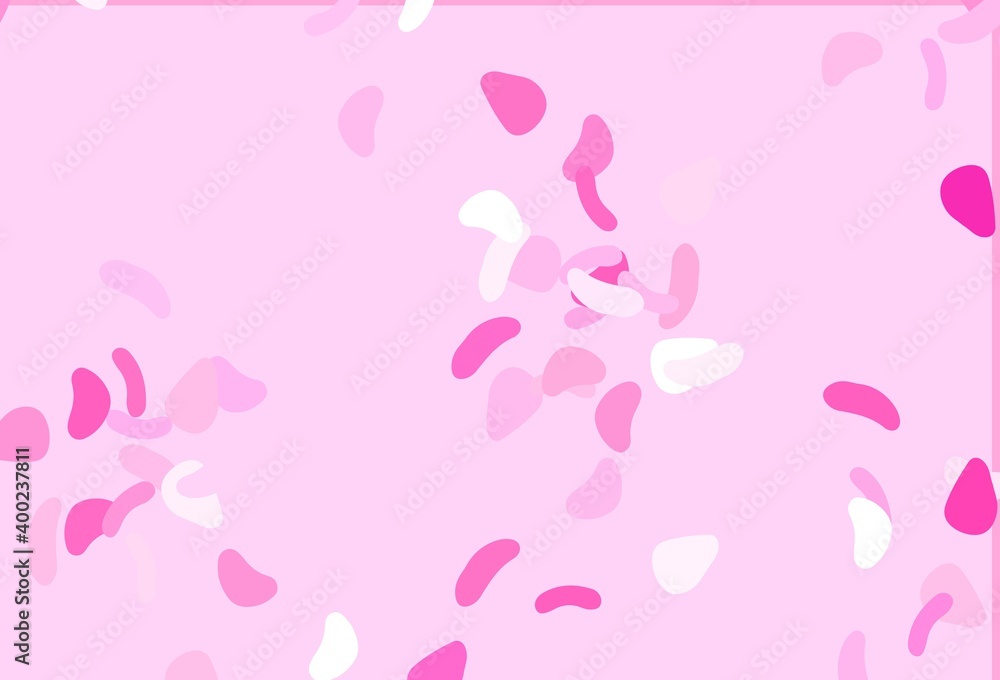 Light Pink vector texture with random forms. Light Pink vector texture with random forms.