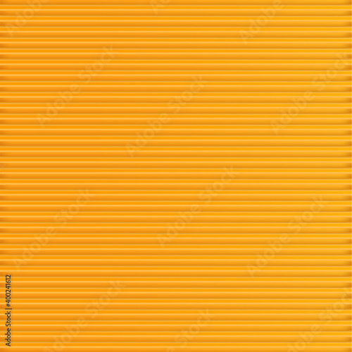 Yellow striped metal wall. Realistic vector.