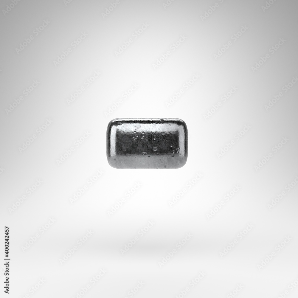 Minus symbol on white background. Iron 3D sign with gloss metal texture. Minus symbol on white background. Iron 3D sign with gloss metal texture.
