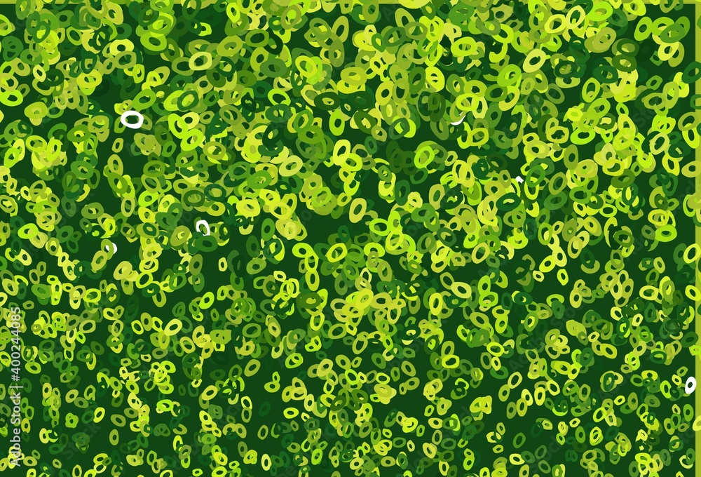 Light Green vector layout with circle shapes. Light Green vector layout with circle shapes.