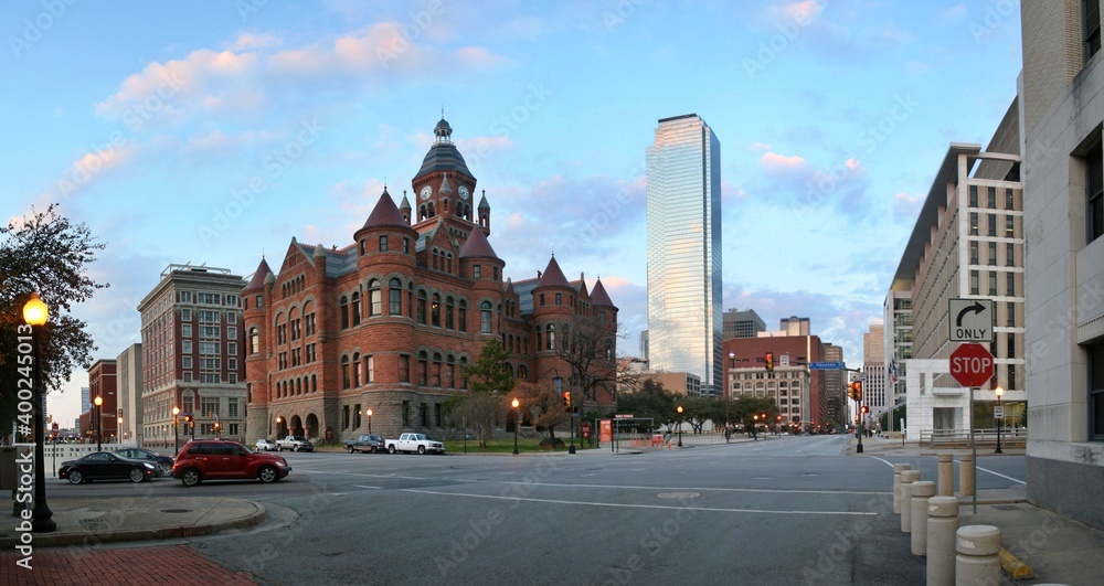 Naklejka premium downtown dallas view