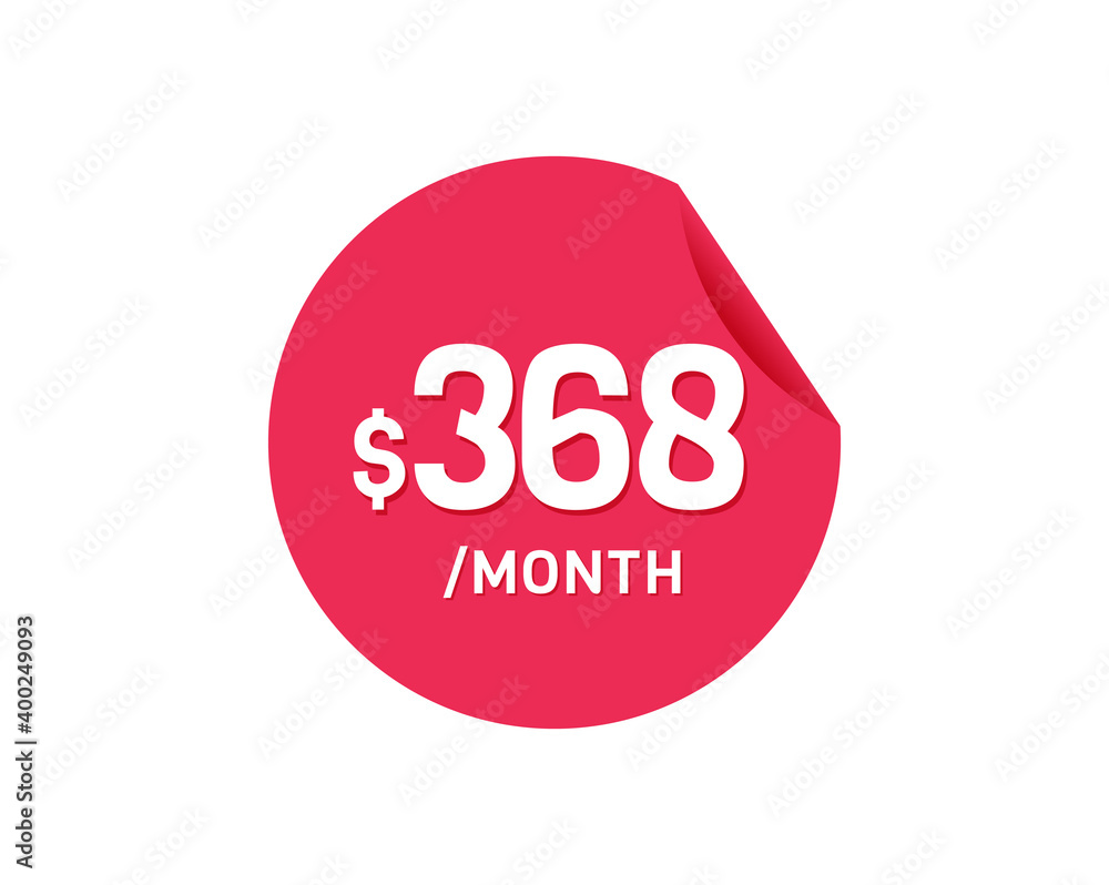 $368 Dollar Month. 368 USD Monthly sticker $368 Dollar Month. 368 USD Monthly sticker