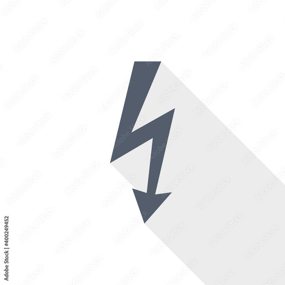 Bolt vector icon, flat design illustration in eps 10 Bolt vector icon, flat design illustration in eps 10