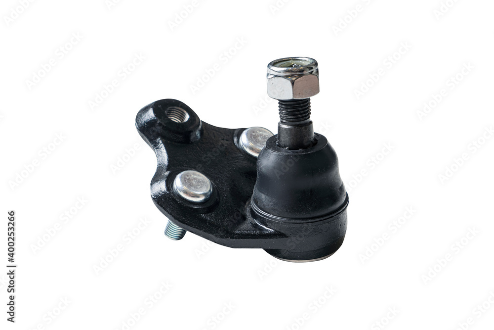 Ball joint for wheel isolated on white Ball joint for wheel isolated on white
