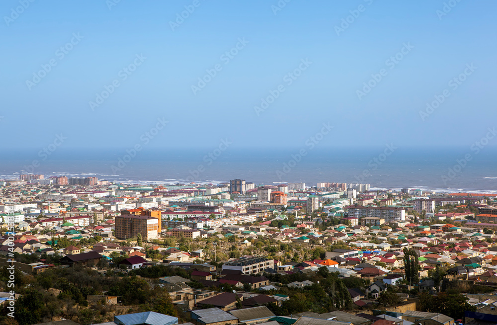 A picturesque view of the city from above. Derbent. The Republic of Dagestan. Russia A picturesque view of the city from above. Derbent. The Republic of Dagestan. Russia