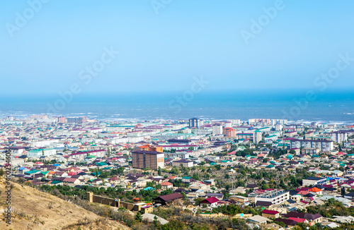 A picturesque view of the city from above. Derbent. The Republic of Dagestan. Russia