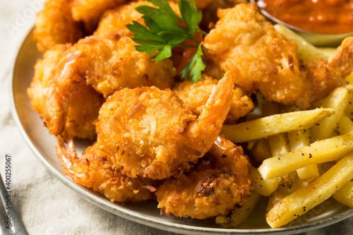 Homemade Deep Fried Coconut Shrimp